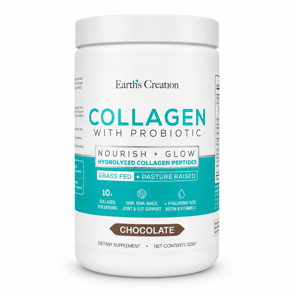 Earth’s Creation Collagen with Probiotic – Chocolate, 329 g