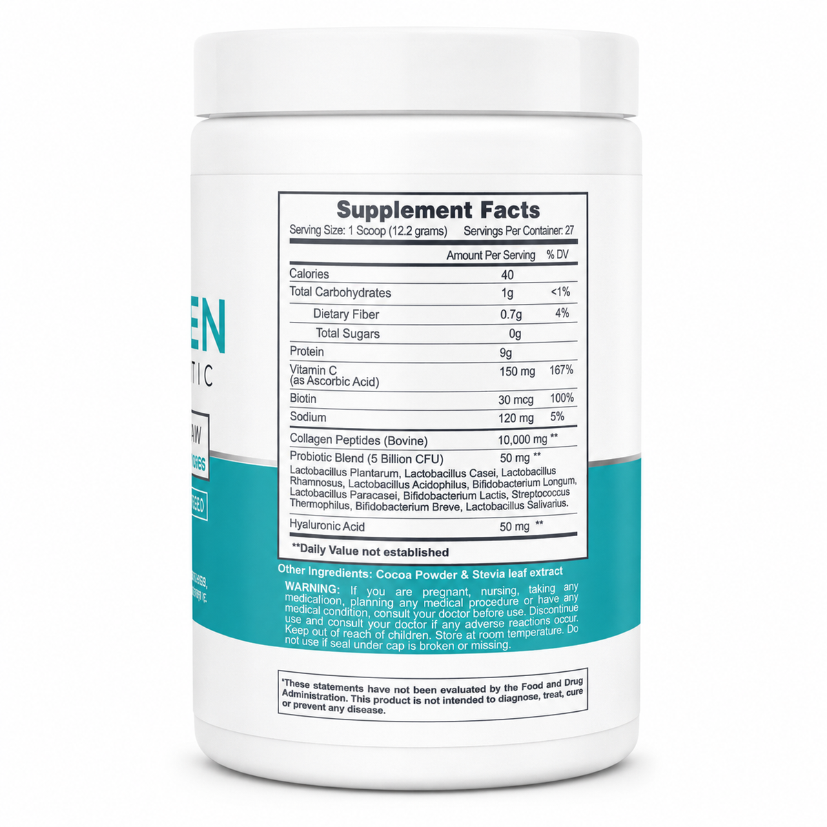 Earth’s Creation Collagen with Probiotic – Chocolate, 329 g