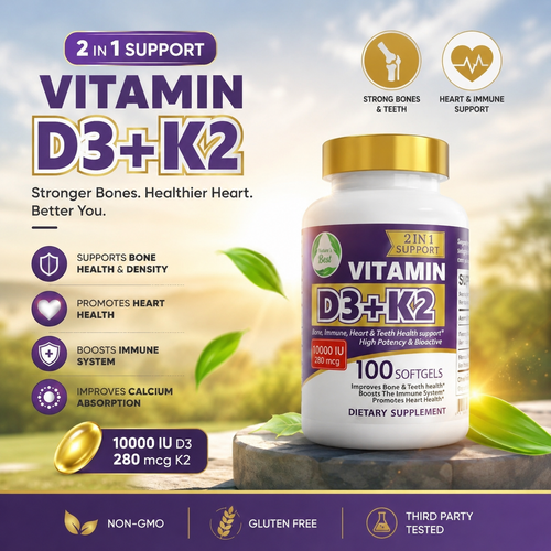Nature Best Vitamin D3 Plus K2