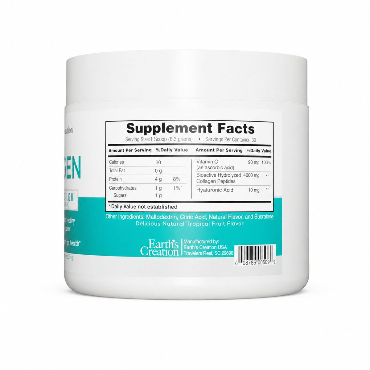 Collagen 4000mg Pure Hydrolyzed Collagen Peptides