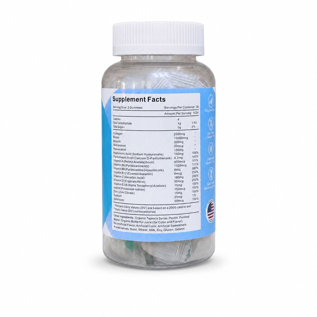 MEDIRAK Collagen & Resveratrol Biotin Gummies