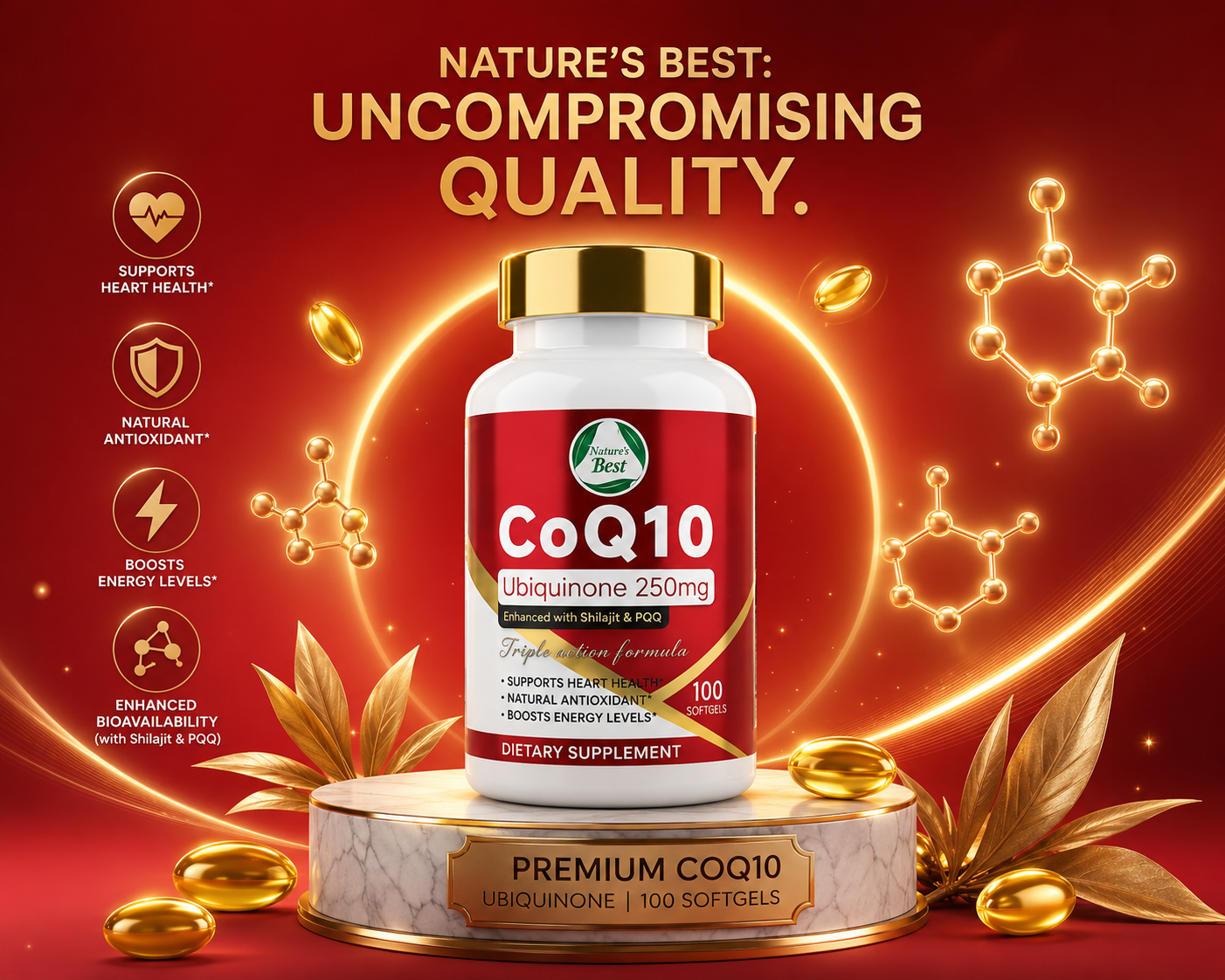 Nature's Best CoQ10 Ubiquinone 250mg.
