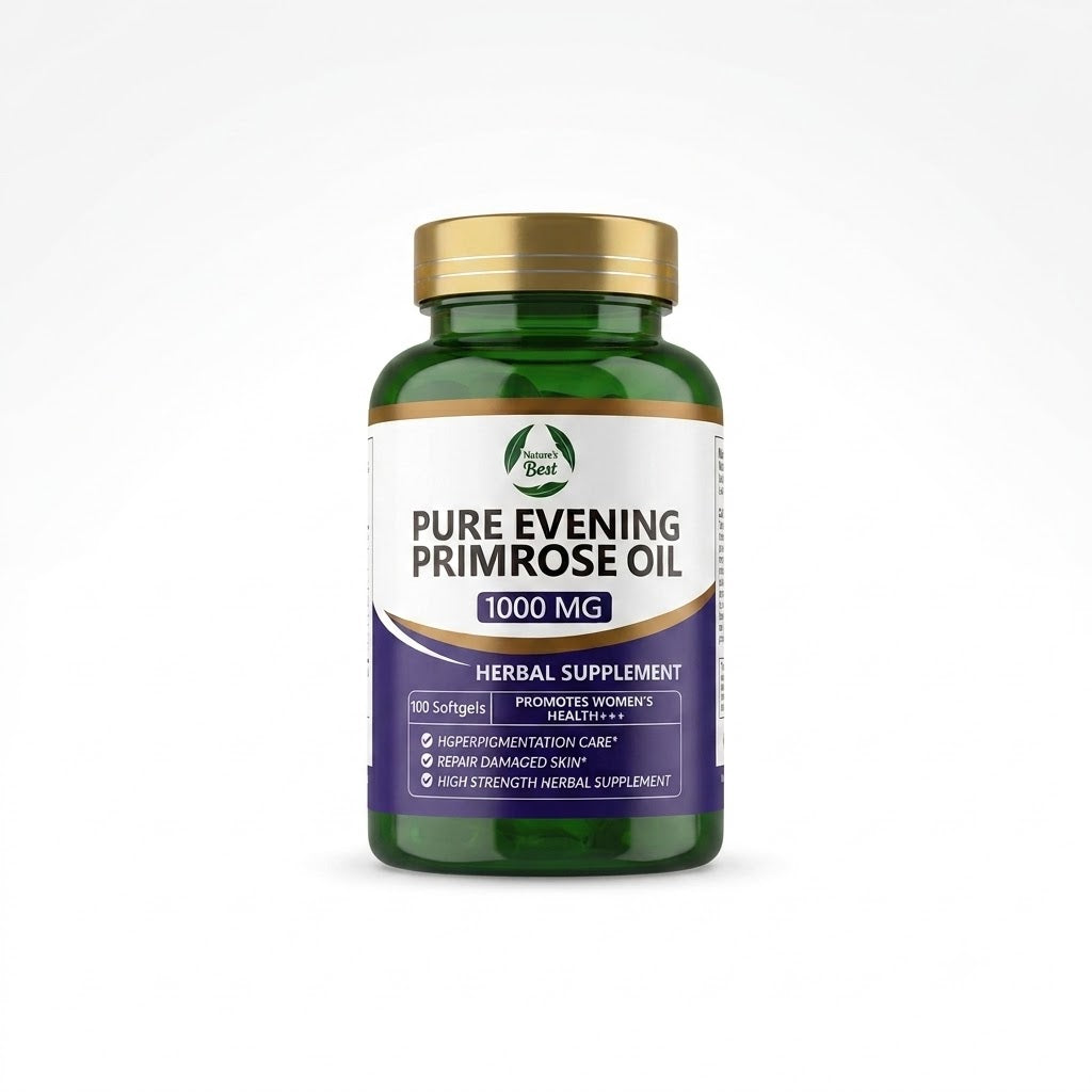 Nature's Best Pure Evening Primrose Oil 1000mg (100 Softgels)